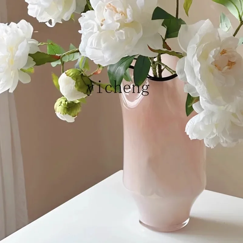 J3  glazed vase ornament living room water raising flower arrangement decorative flower utensil entrance