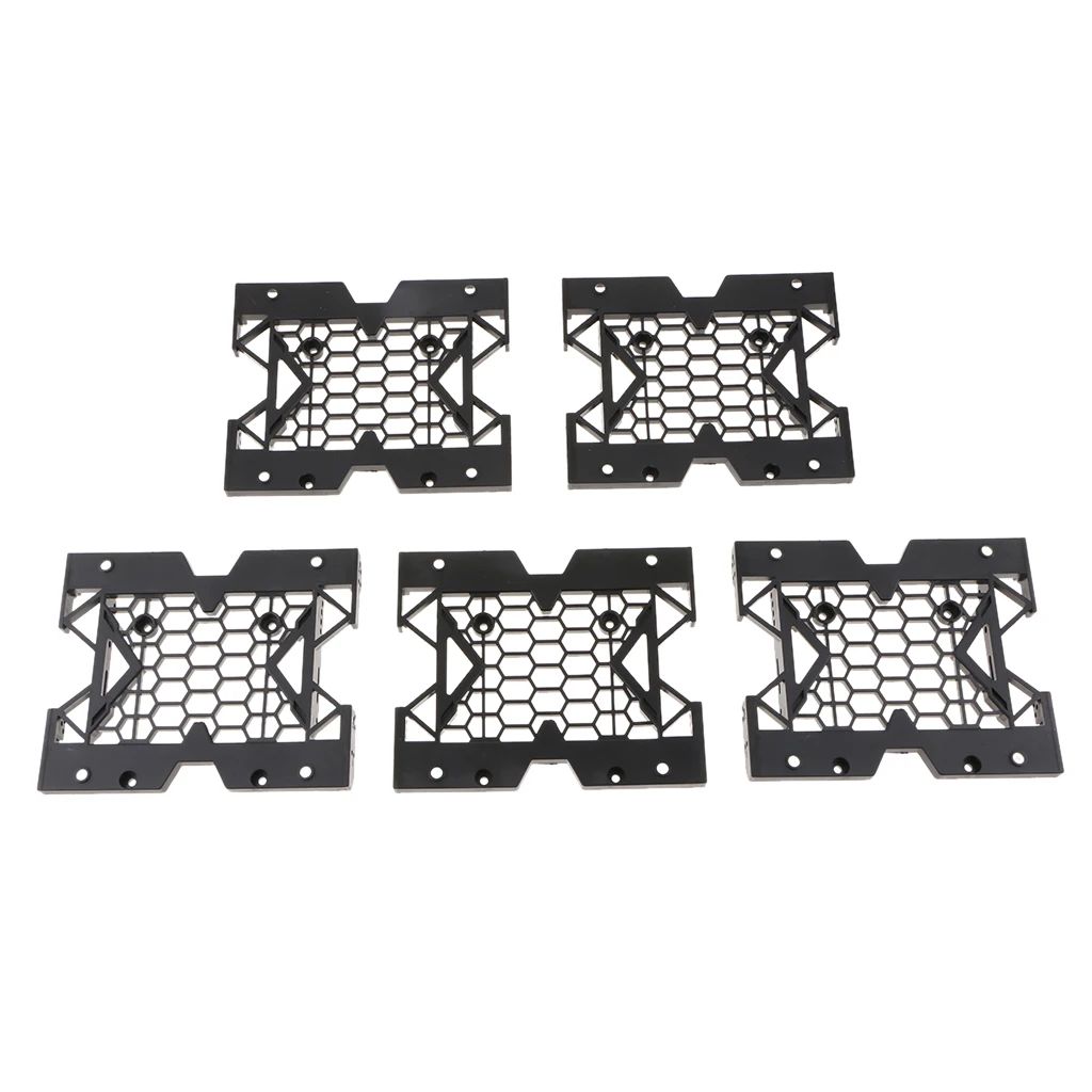 Drive Mounting Adapter Plastic Hard Disk Holder 2.5 3.5 Inch Cooling Fan Compatible for Computer Assembly