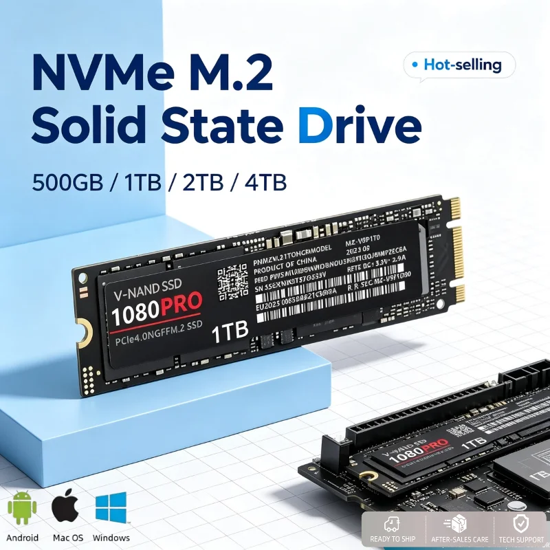 Internal M.2 SSD NVMe PCIe4.0 NGFF Solid State Disk Internal Hard Drive For Gaming Notebook Desktop PC System Upgrade Pro
