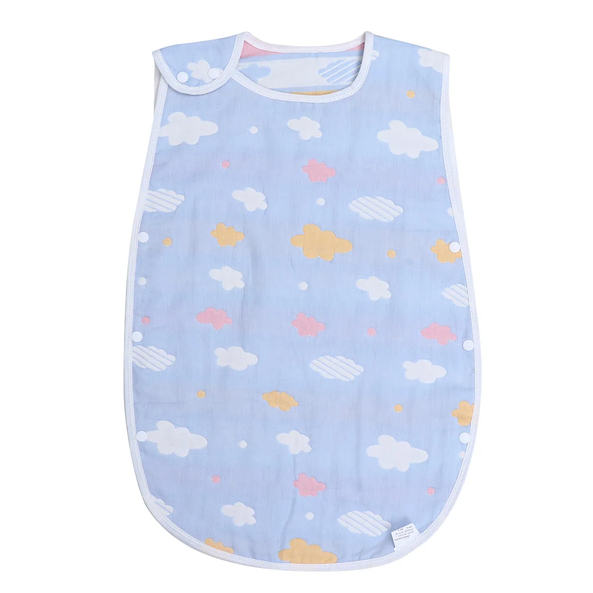 

1pc Anti-Kick Baby Vest 40X60Cm Soft Cotton Gauze Protective Bib Double-Sided Jacquard Design Warm Clothing For Newborns