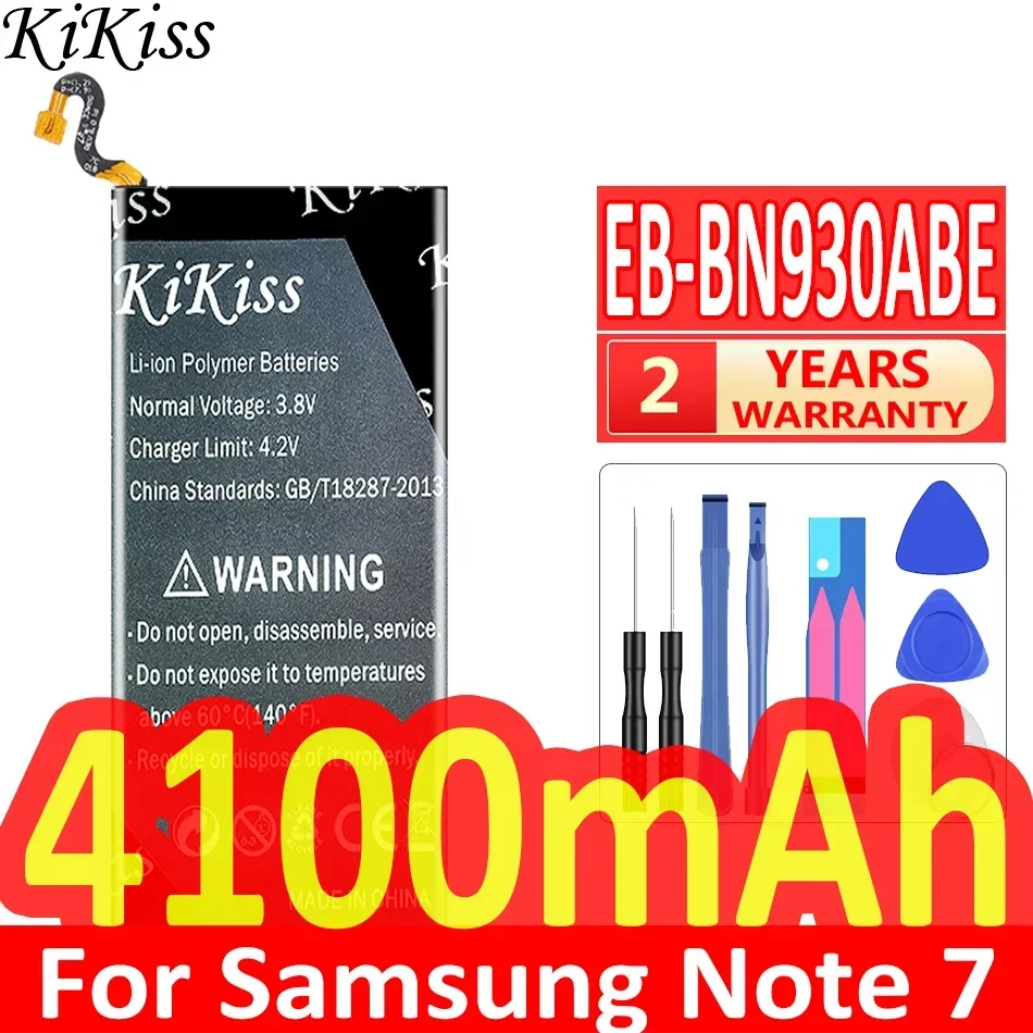 

Аккумулятор KiKiss 4100 мАч EB-BN930ABE EB-BN935ABA для Samsung Galaxy Note 7 FE N935 N930 SM-N930F N930G N930V N930A N930T N930S