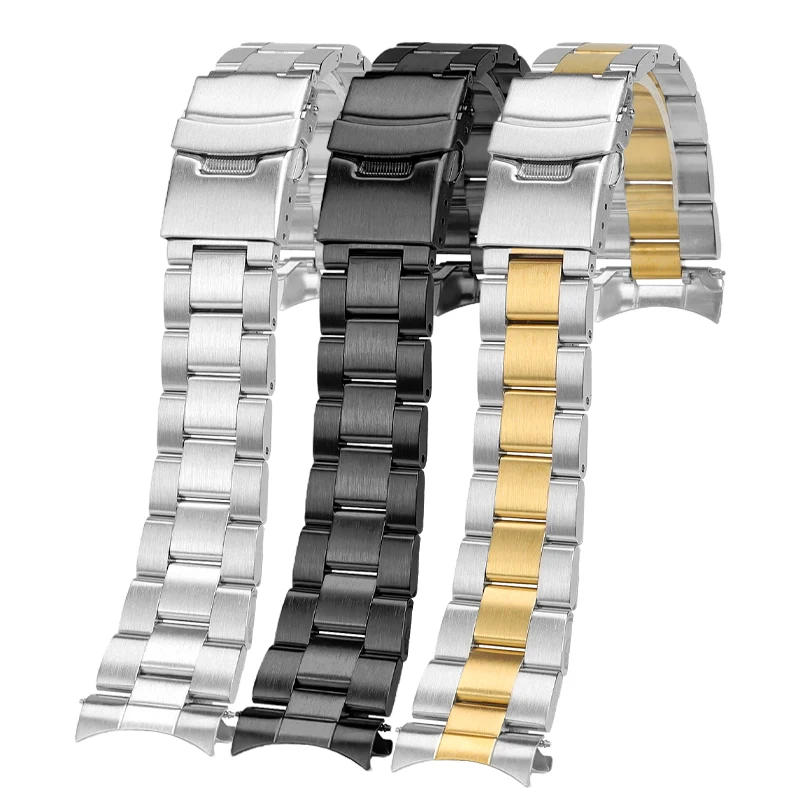Stainless Steel Strap for Seiko No. 5 SKX007 skx009 Watch 20 22mm Curved Bracelet for Oyster SSK003 for Jubilee Curved Bracelet image 5