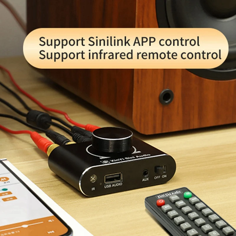 X15H 15WX2 สเตอริโอดิจิตอล AMP Amplificador Theatre รีโมทคอนโทรล HIFI 5.1 บลูทูธเครื่องขยายเสียง