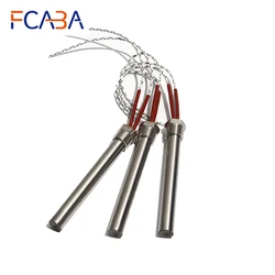 16mm Dia 200~300mm DN15/21mm Immersion Cartridge Heater Tubular Heater 12V/24V/48V 300W/450W/500W 304SS Heating Element with Nut