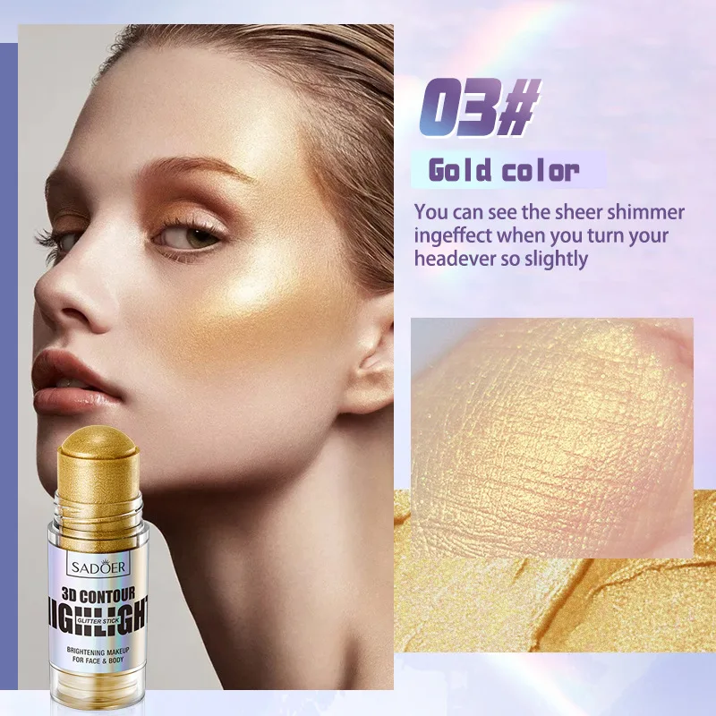 SADOER 3D Contour Bright Highlighting Stick Contorno Maquillaje Highlighting Stick