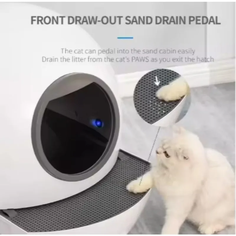 2026 NewAutomatic Intelligent Large Cat Litter Box Fully Enclosed Drawer Type with Easy Clean Feature Anti-Smell and Anti-Splash