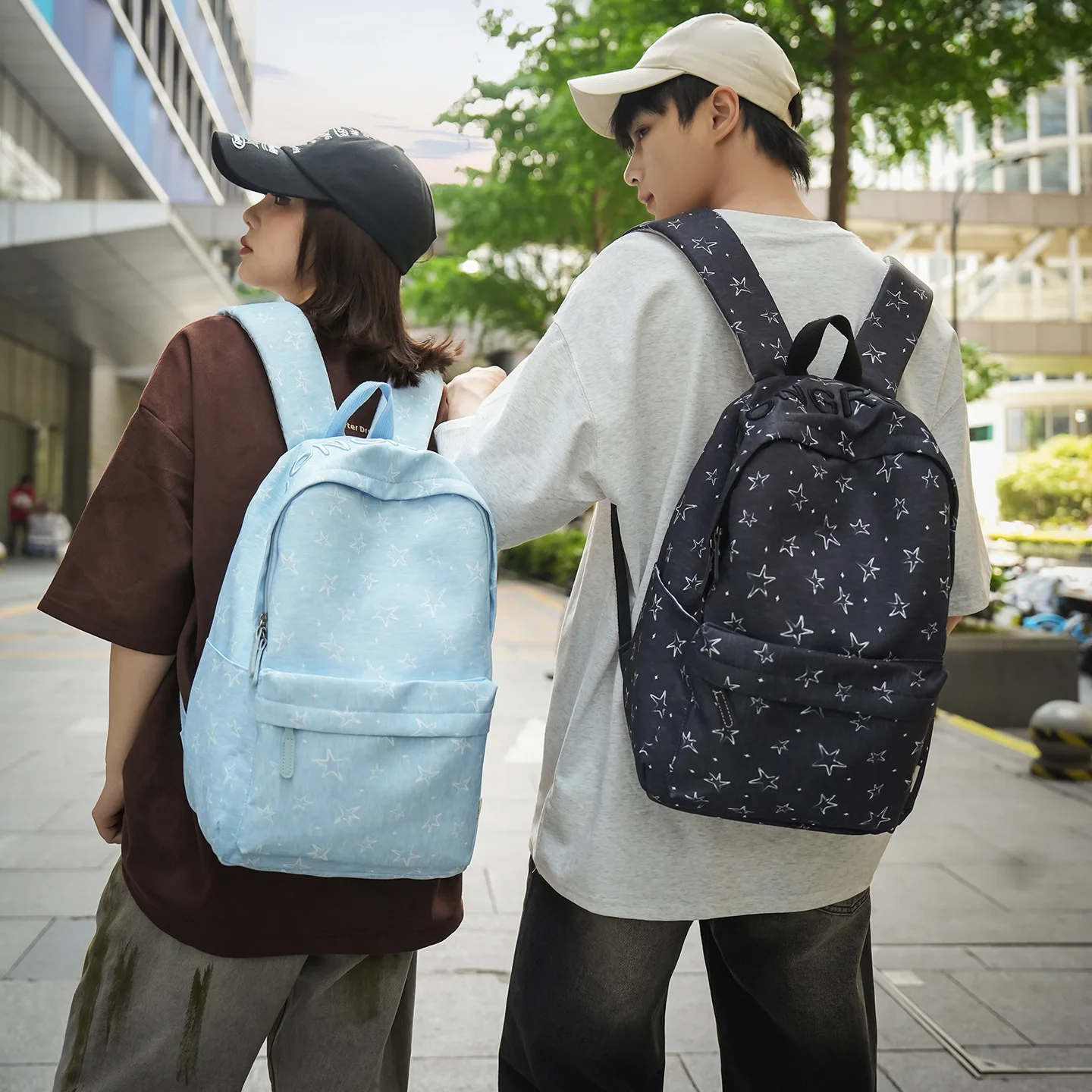 2026-pure-color-simple-lightweight-dual-shoulder-bag-high-aesthetic-value-backpack-versatile-large-capacity-student-bookbag