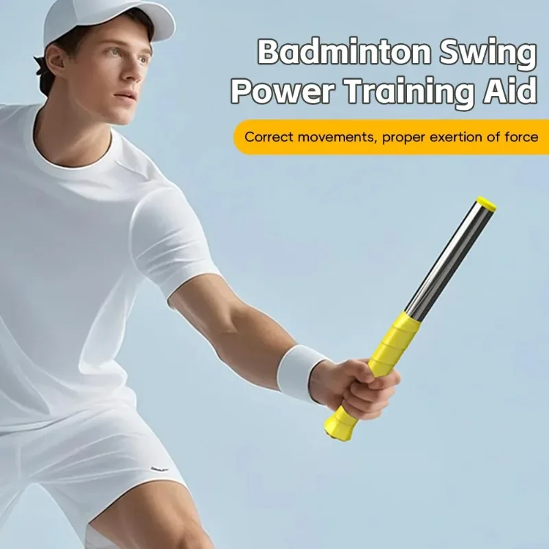 Badminton Swing Trainer Power Generator Movement Corrector Racket Training Aid Beginner Professional Practice Tool view 2
