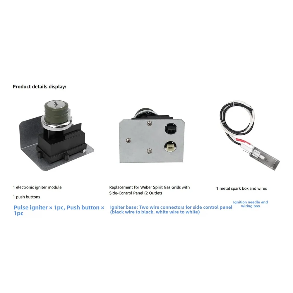 For weber For spirit Series Igniter Module with Side Control Knob Dual Outlet Wiring and AAA Battery Powered Ignition - view 6