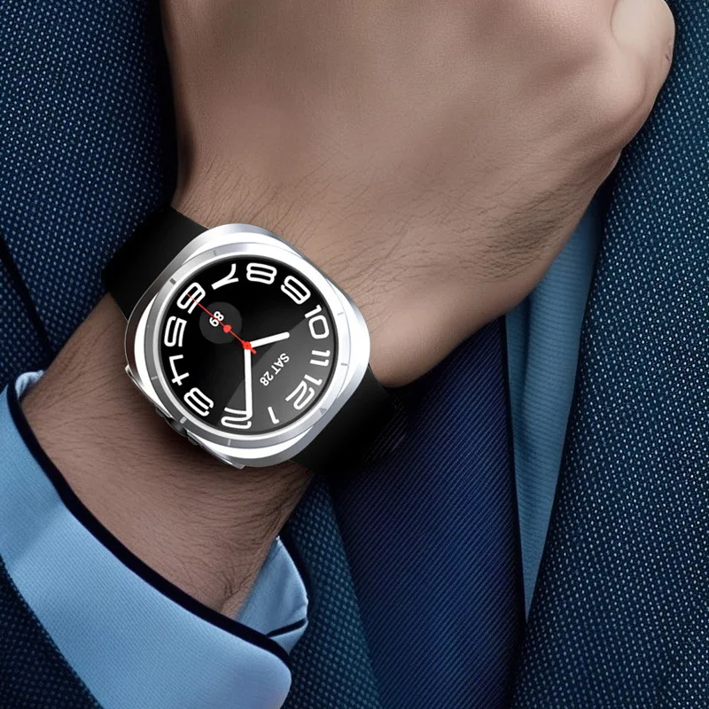 Funda protectora para Samsung Galaxy Watch 7 Ultra 47mm, sin película de pantalla, cubierta de PC, accesorios de parachoques