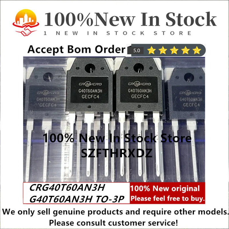 オリジナルのCRg40t60an3h TO-3P g40t60an3h to3p igbt 40a 600v、bt40t60anfkの代わりに、100% 新品