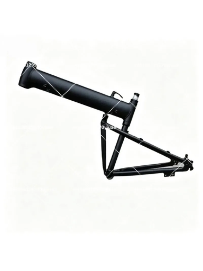 26.5-inch Folding Mountain Bike Frame Aluminum Alloy, Compatible with DIY Lithium Electric Bicycle Conversion Kit