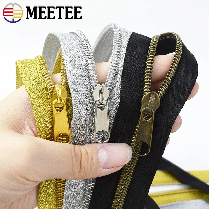 3# 5# Nylon Zipper Tape +Zippers Sliders for Bag Garment Shoes Plastic Zips Coil Decor Zip Pulls Head Repair Sewing Accessories