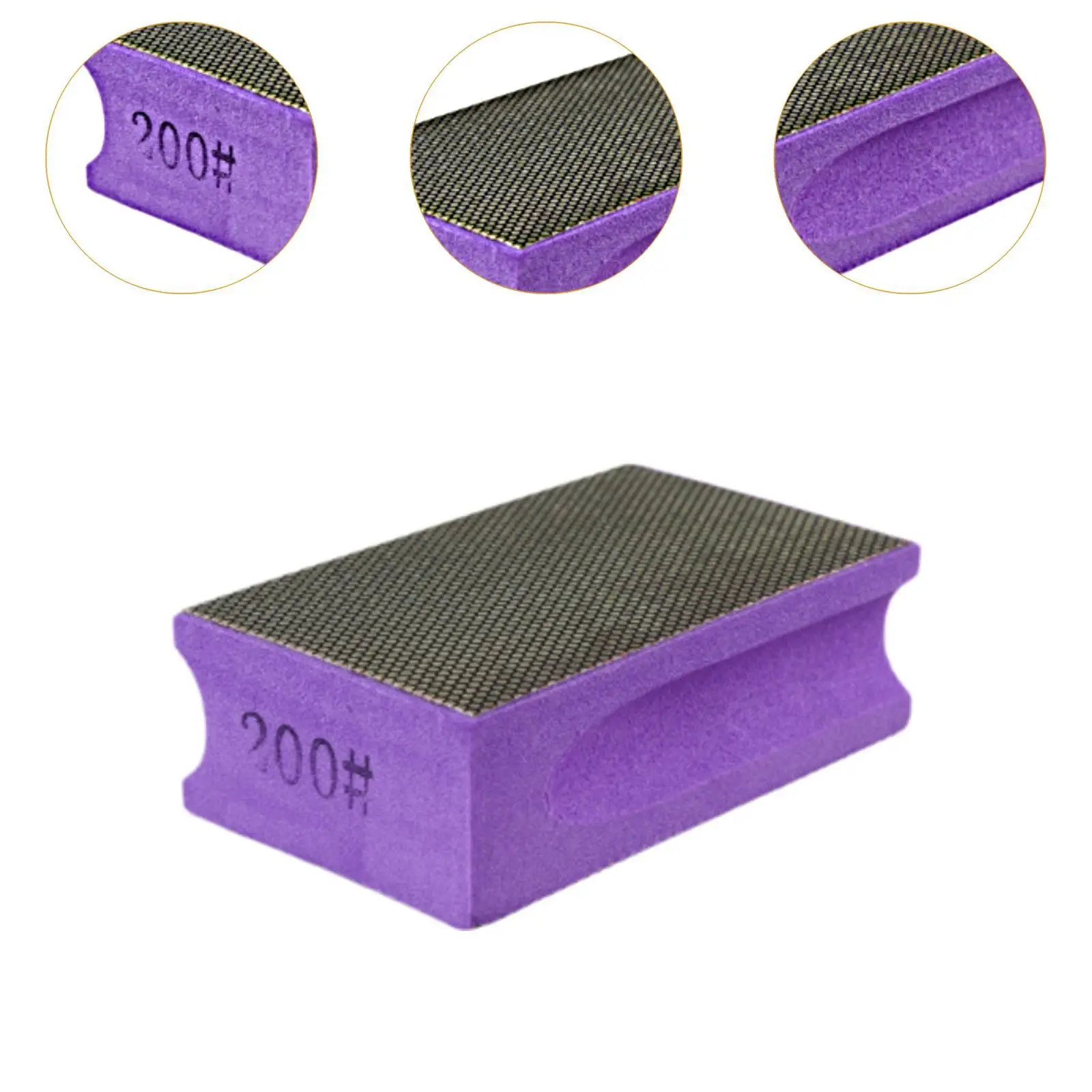 Hand Polishing Pad Buffer Block Sturdy Stone Sanding for Glass Metal Granite