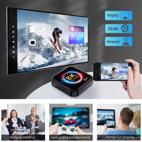 TV98 RK3528 Android TV Box 13.0 2.4G &amp; 5G Quad Core 8K WiFi BT Media Player Set Top Box