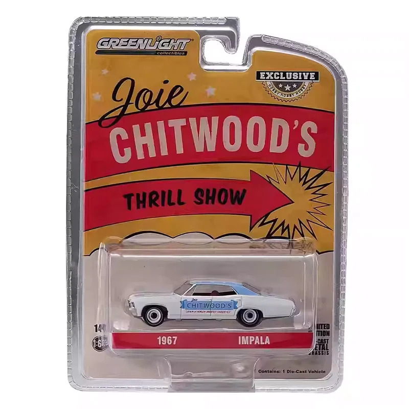 Greenlight 1:64 Scale 1967 Impala Alloy Model Car Ornament Souvenir Display Collection Hobby Gift