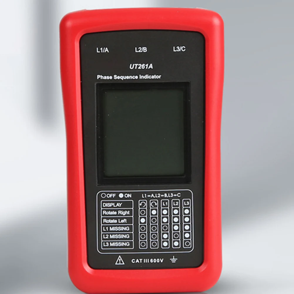 UT261A Misuratore di rotazione compatto per test CAT III 600 V con doppia protezione isolante Adatto per sistemi CA da 40 V a 690 V