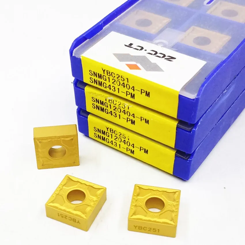 

ZCC.CT CNC carbide inserts 10pcs/box SNMG120404-PM YBC251/SNMG120408-PM YBC251/SNMG120412-PM YBC251/SNMG120416-PM YBC251