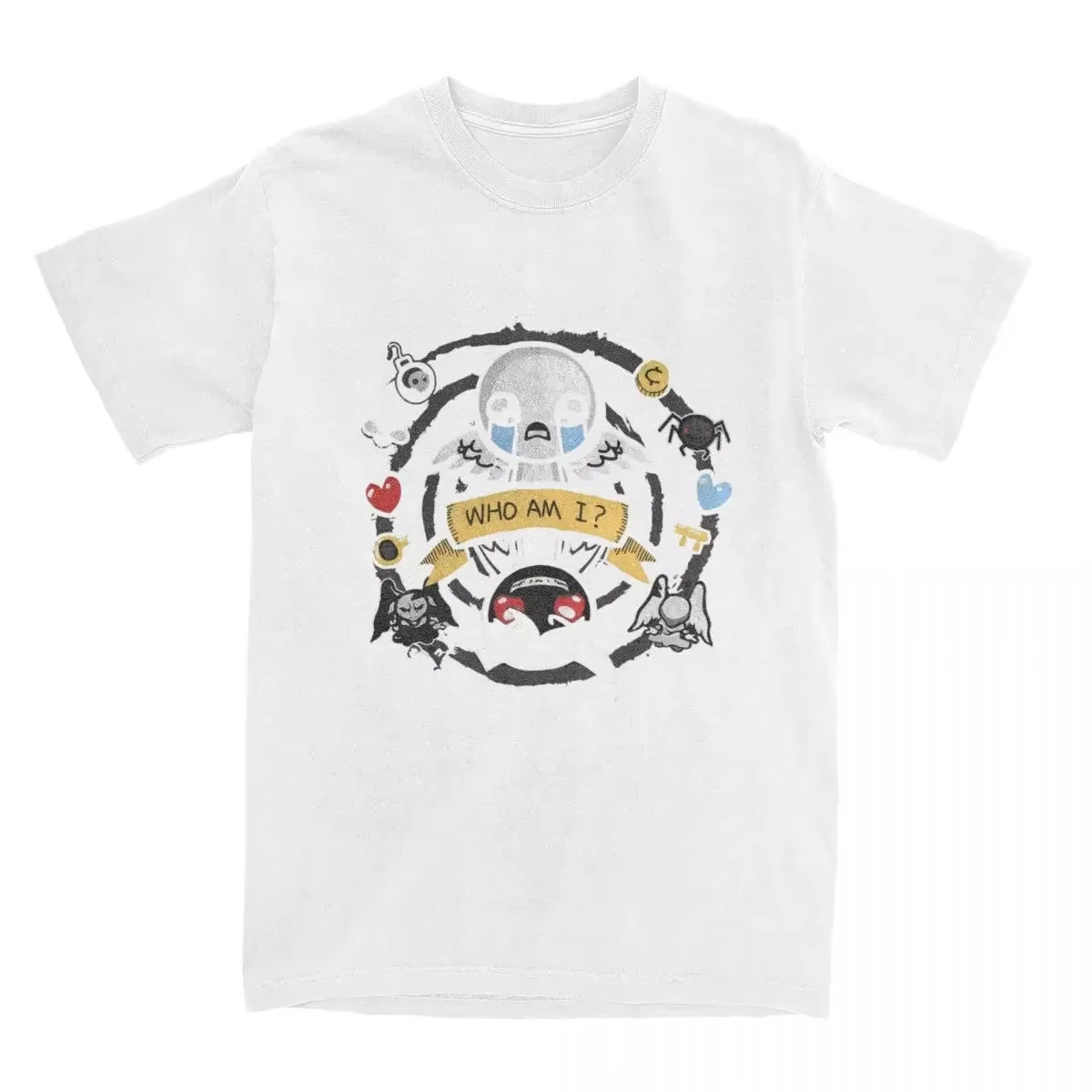 The Binding of Isaac Print T-shirts for Men Women Fashion Hip Hop Oversized Unisex Streetwear Trendy Cotton Short Sleeves soft