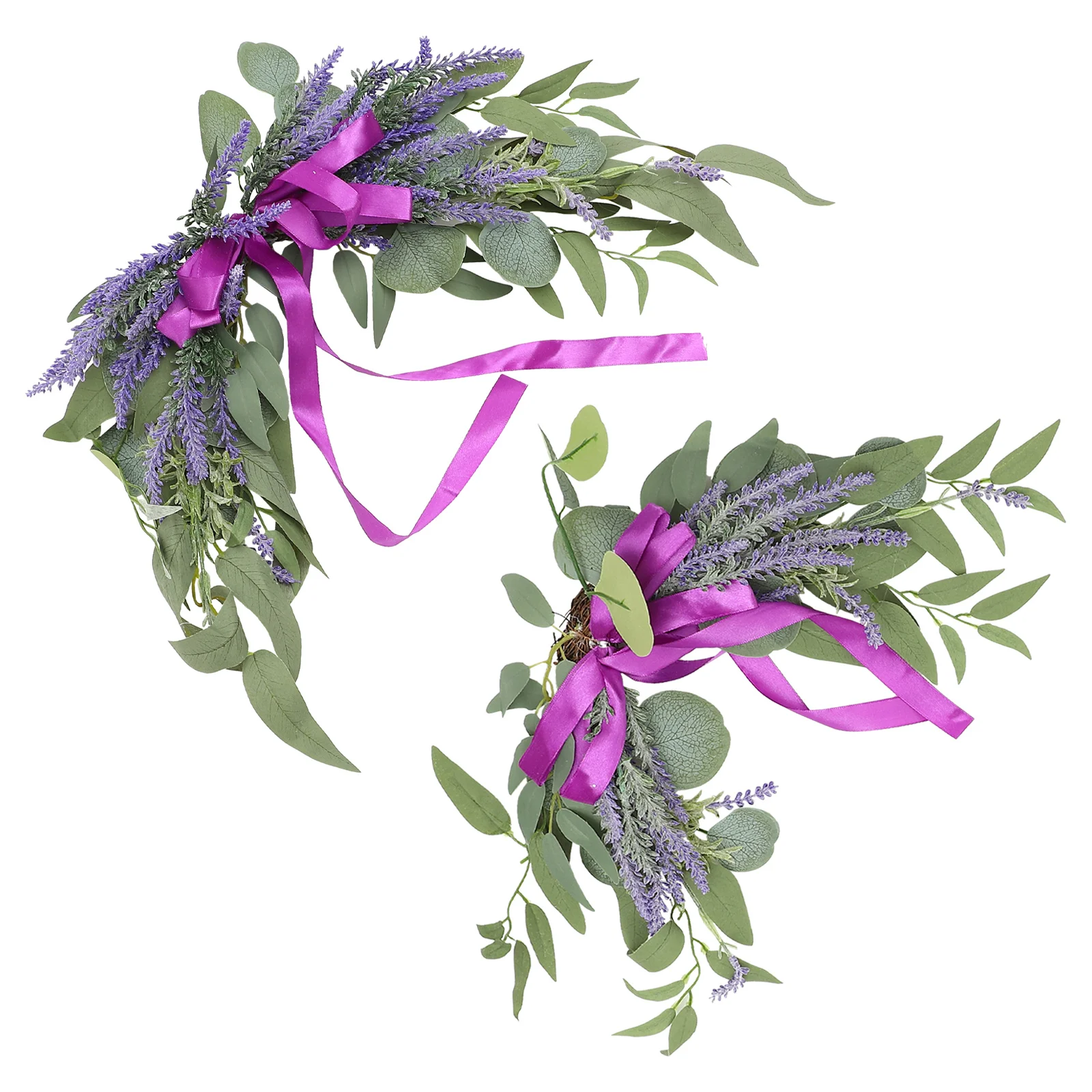 

2Pcs Artificial Decor Silk Cloth Weddings Flower Decors Plastic Home Store Wedding DIY Photo Prop Scene Decorations