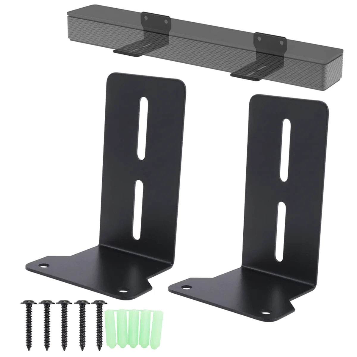 Sound Bar Mounts Wall Brackets Easy To Install Anti-Drop Wall Shelf Holder, Universal Soundbar Speaker Mounting Bracket