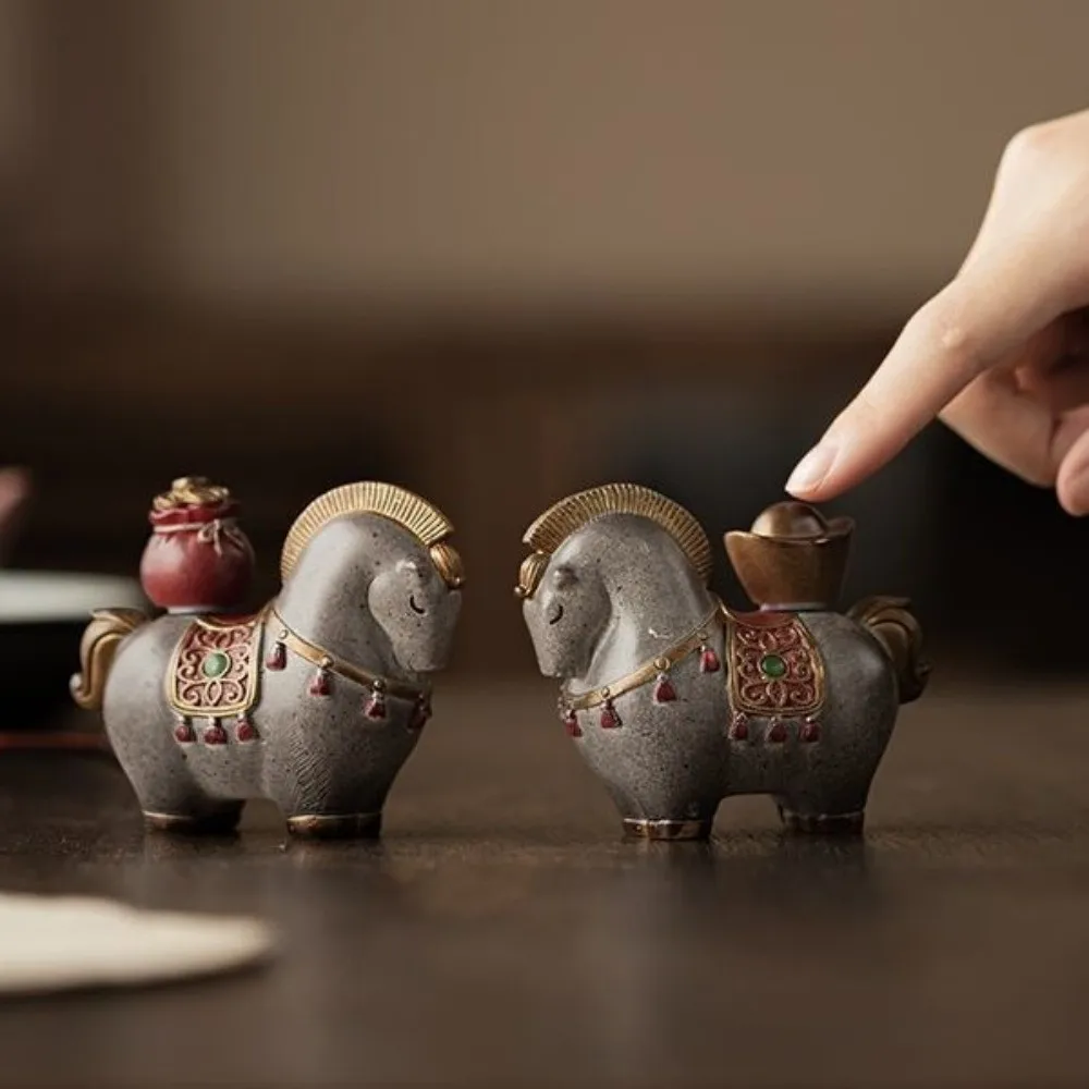 Trendy Premium Resin Tea Pet Color Changing Chinese Style Tangma Tea Pet Color Change Tea Pet Tea Table Top