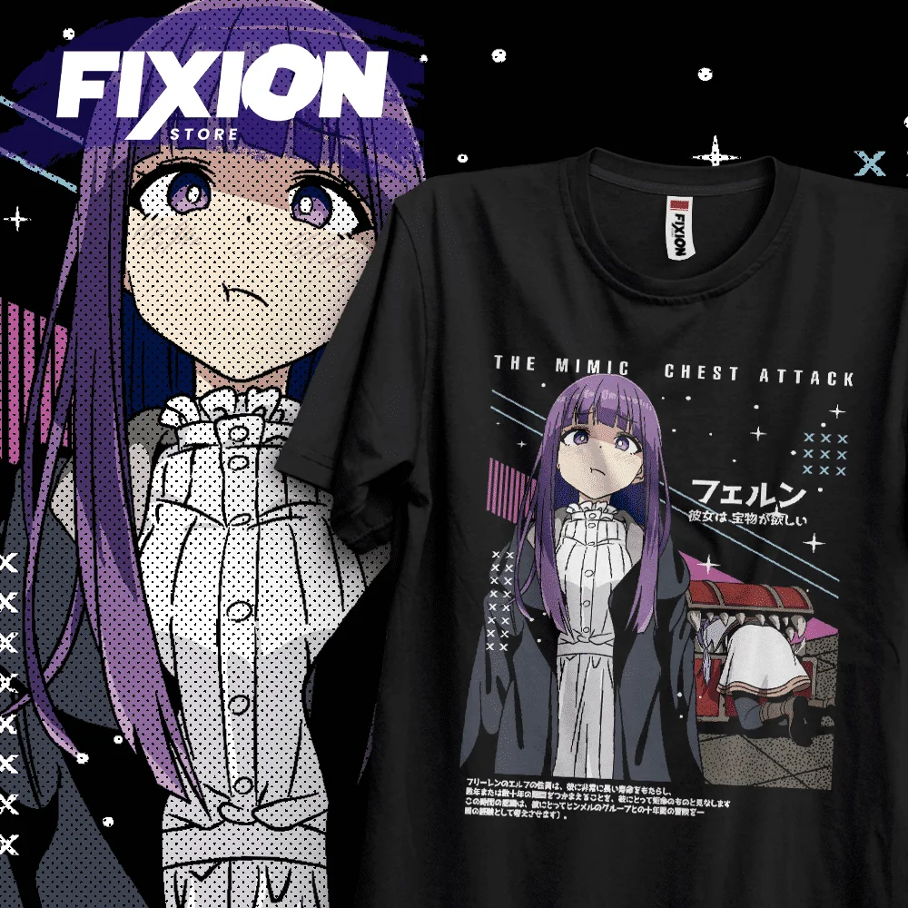 T-shirt For Anime Frieren – Fern Cara y Mimic #J1 [N] Mange Tee