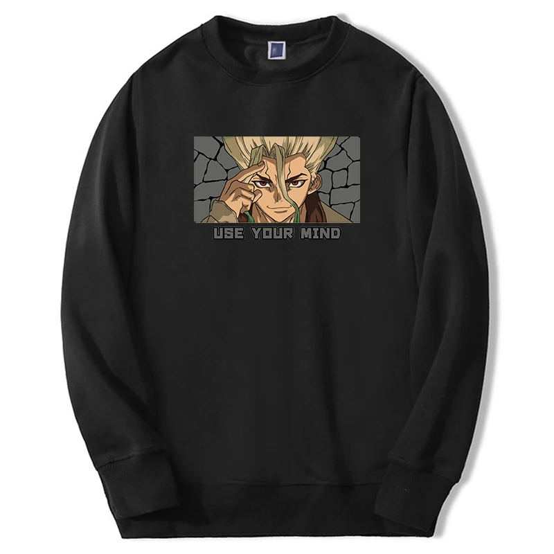 

Dr.STONE Ishigami Senkuu Hoodies Japan Anime 2024 New Fashion Sweatshirts Oversize New Long Sleeve Moletom Mens Fashion Clothes