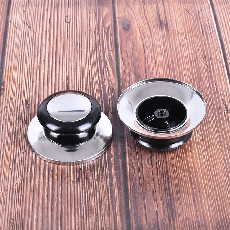 1pc Multi Styles Heat-Resistant Pot Pan Lids Knob Lifting Handle Black And Silver Home Kitchen Cookware Replacement Parts