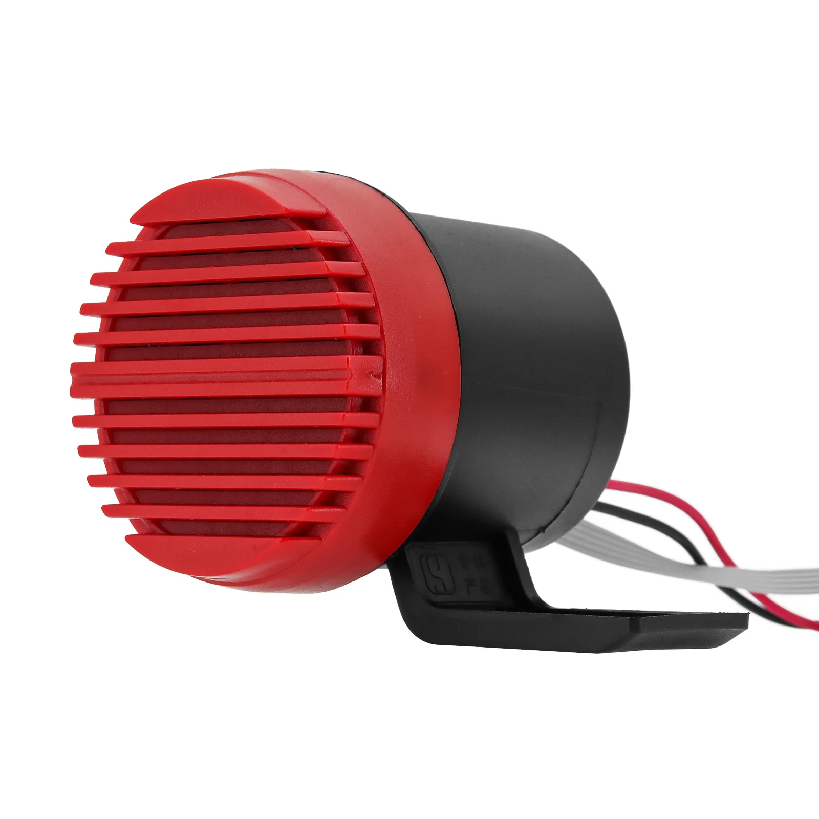 12V/24V Reversing Alarm Back Up Horn Net Red Dog Barking Horn 4 Sounds Speaker Buzzer Siren with Wire  for 12V Cars Moto