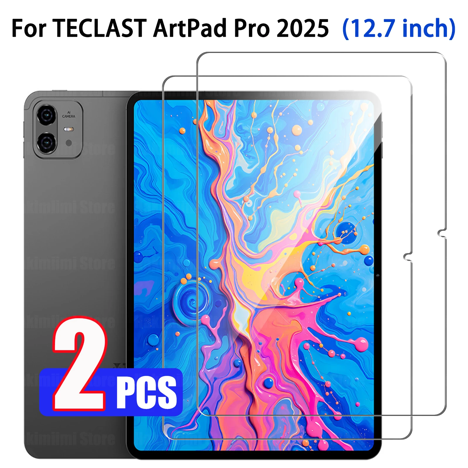 

Закаленное стекло для планшета TECLAST ArtPad Pro 2025 (12,7 дюйма) Ultra HD, твердость 9H, защитная пленка для экрана от царапин