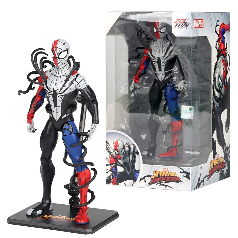 Подлинная фигурка Человека-паука Venom, версия Venom Captain America, мобильная фигурка, игрушка, черная пантера, аниме, модель Мстителя, игрушка для ребенка