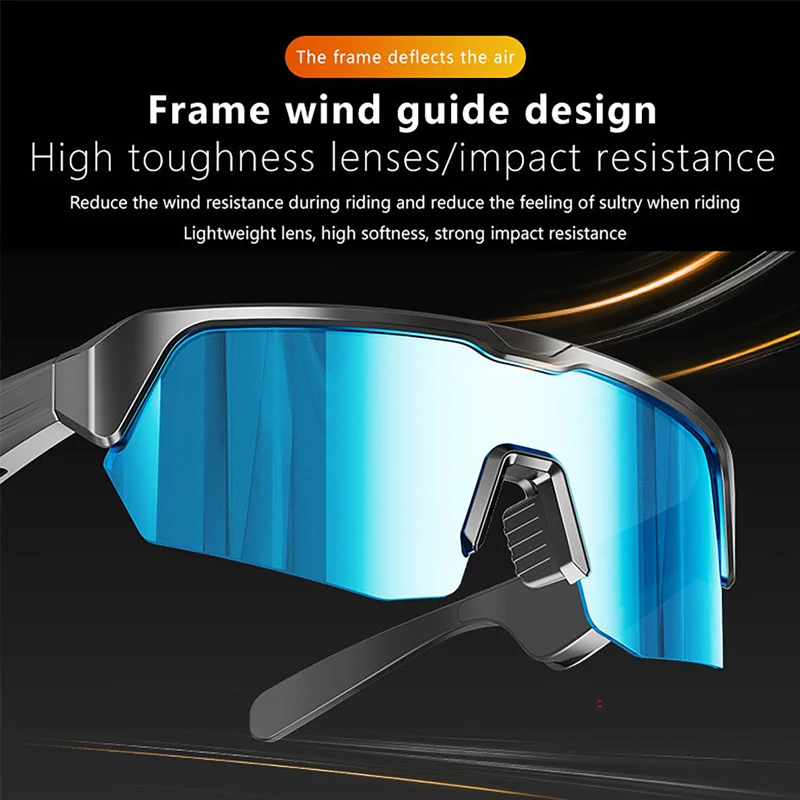 

Men Women Bluetooth 5.3 Smart Glasses For Music Phone Calls Cycling Driving Running Sports Headphone UV Protection Sunglasses