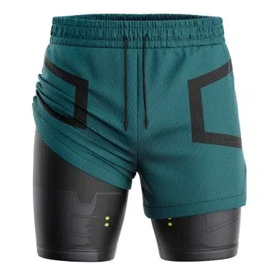 Deku My Hero Academia 2-in-1 Performance Shorts Shorts Cartoon Sports Fitness Shorts Anime Casual 3D Printing