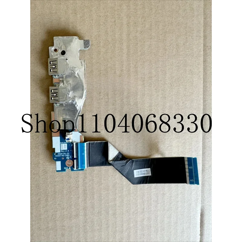 Original For Lenovo Ideapad 5-15IIL05 81YK 5-15ITL05 USB SD Card SWITCH POWER BUTTON Board With Cable 5C50S25126 GS557 NS-C681