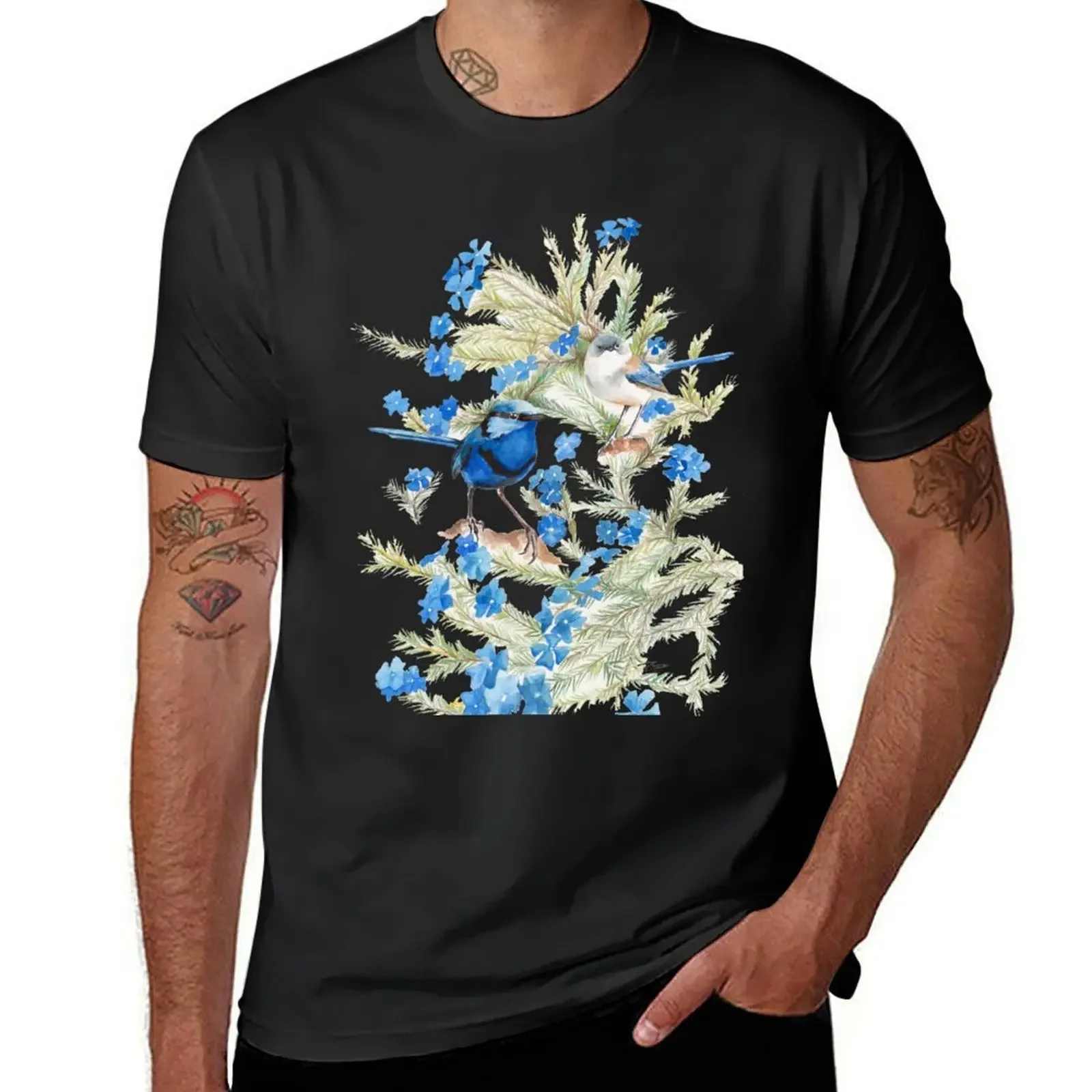 

Splendid Wren & Leschenaultia T-Shirt oversized t shirt Clothing summer 2025 T-shirts for men cotton
