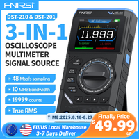 FNIRSI DST-210 and DST-201 3IN1 Digital Multimeter Oscilloscope Signal Source 19999 Counts 10MHz/1MHz Portable Electrician Tools