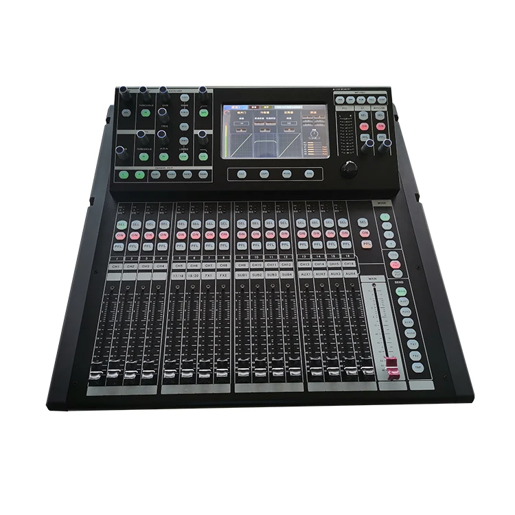 

Professional 20 Channel Audio Mixer Recording USB Stage Mixer DJ Mixer Console For Performance Stage T-20