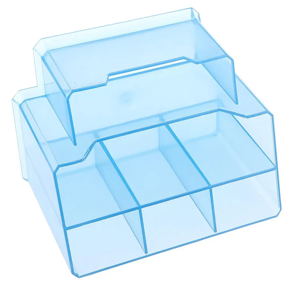 Acrylic Nail Tool Organizer Clear Makeup Storage Box Multifunctional Cosmetic Holder for Vanity Table