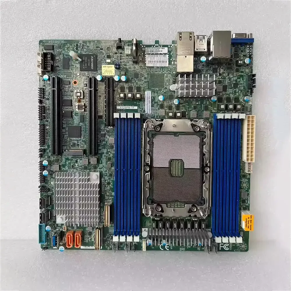 For Supermicro Server Motherboard LGA-4189 DDR4-3200MHz M-ATX 12V DC X12SPM-TF