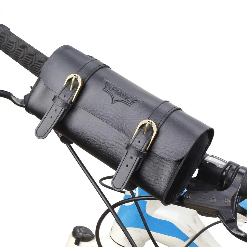 

Bicycle Bag Fake Leather Bike Handlebar Bag Mountain Road Bike Organizer Bag Bike Accessory MTB Road Cycling Frame Tube Bags