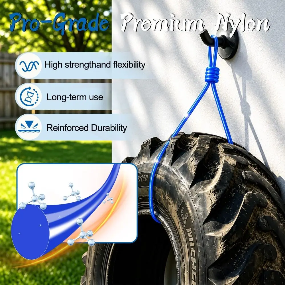 1.6~2.0mm Diameter Nylon Trimmer Line 100M High Tensile Grass Trimmer Cord Round Line Wear Resistant Strimmer Rope