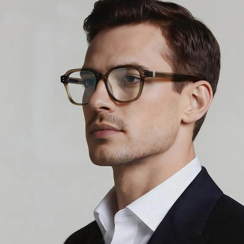 

New Vintage Reading Glasses Frame Men Designer Myopia Prescription Eyeglasses Frame Retro Stylish Women Luxury Brand Eyewear