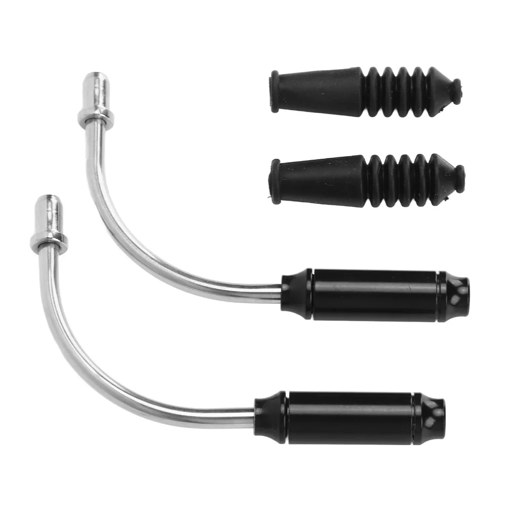 

Bendable Bike Brake Noodle Cable Pipe Stainless Steel With Rubber Boots V Brake Elbow Cable Guides High Performance