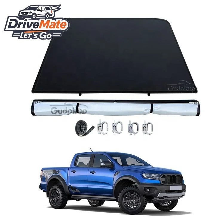

Водонепроницаемый мягкий свернутый чехол Tonneau для Ford Ranger T6/T7/T8 GMC F150 Pickup 4x4, автомобильные аксессуары Tacoma Tundra