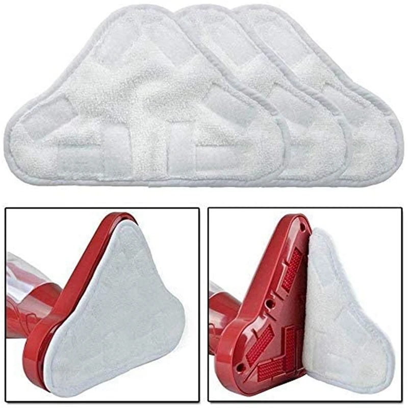 30 Pack Replacement Steam Mop Microfiber Cloth Pad For H2O Mop X5 Triangular Drag