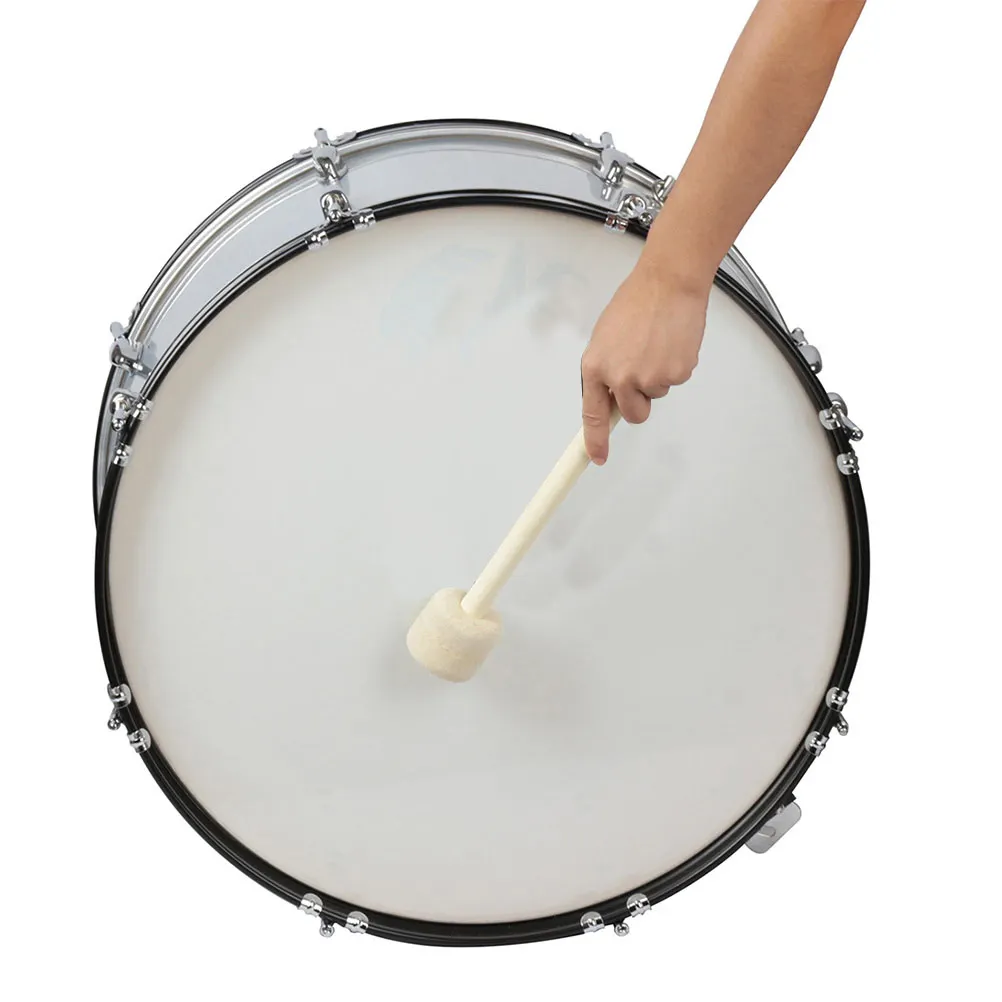 

Snare Drum Wooden Felt Beater Durable Replacement Accessory Traditional Sound Percussion Instrument Snare Drum