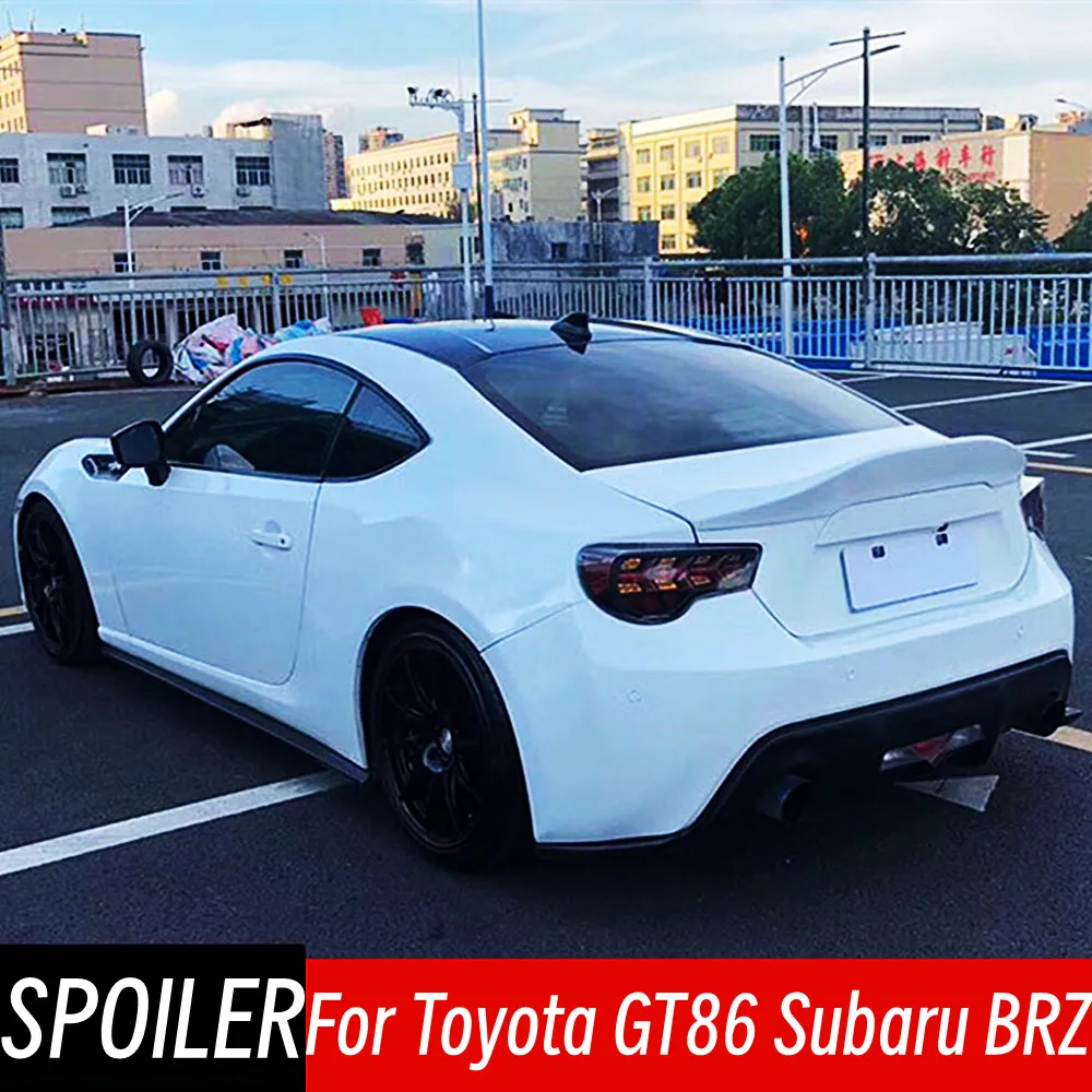 

For Toyota GT86 Subaru BRZ 2012-2020 Bodykit Car Black Carbon Rear Trunk Lid Ducktail Spoiler Wings Exterior Tuning Accessories