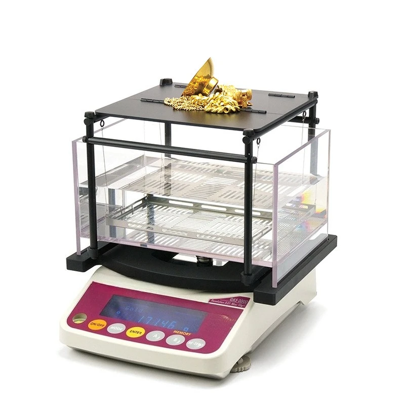 Water specific gravity gold meter, precious metal tester K gold gold purity precious metal detector GKS-300
