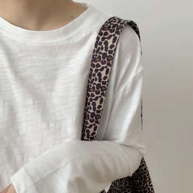 

Spring Bamboo Cotton White Long Sve T-irt Women Allma round Ne Commute Sle Korean Version Color Longsved Tirt